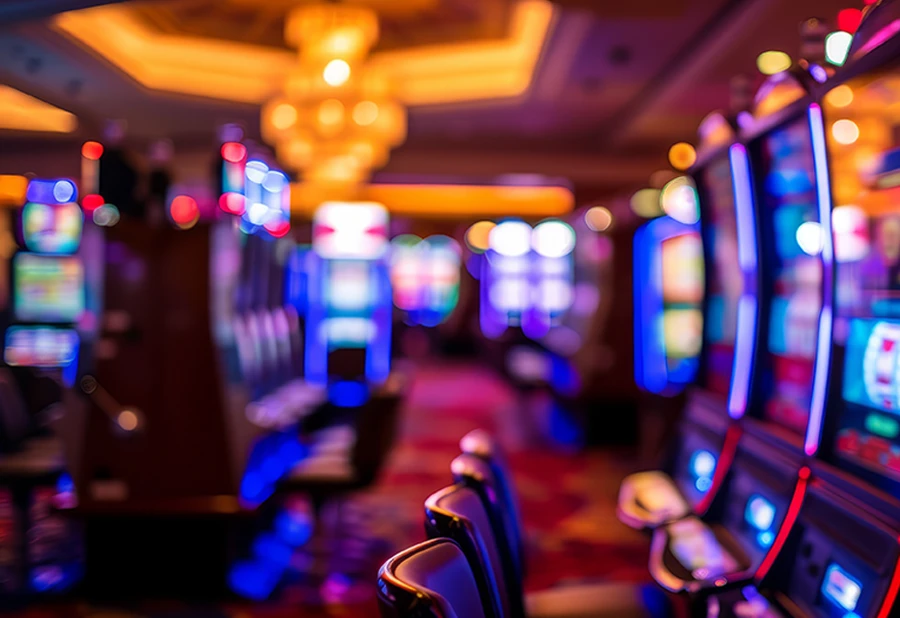 row of slot machines