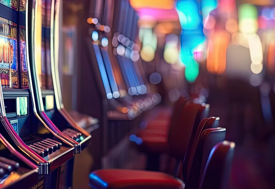 row of slot machines